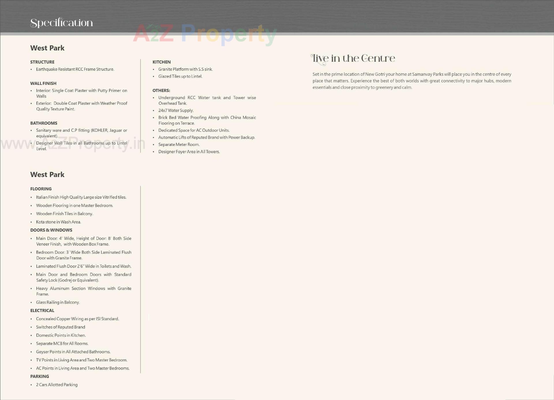  of real estate project Samanvay West Park located at Ankodiya, Vadodara, Gujarat