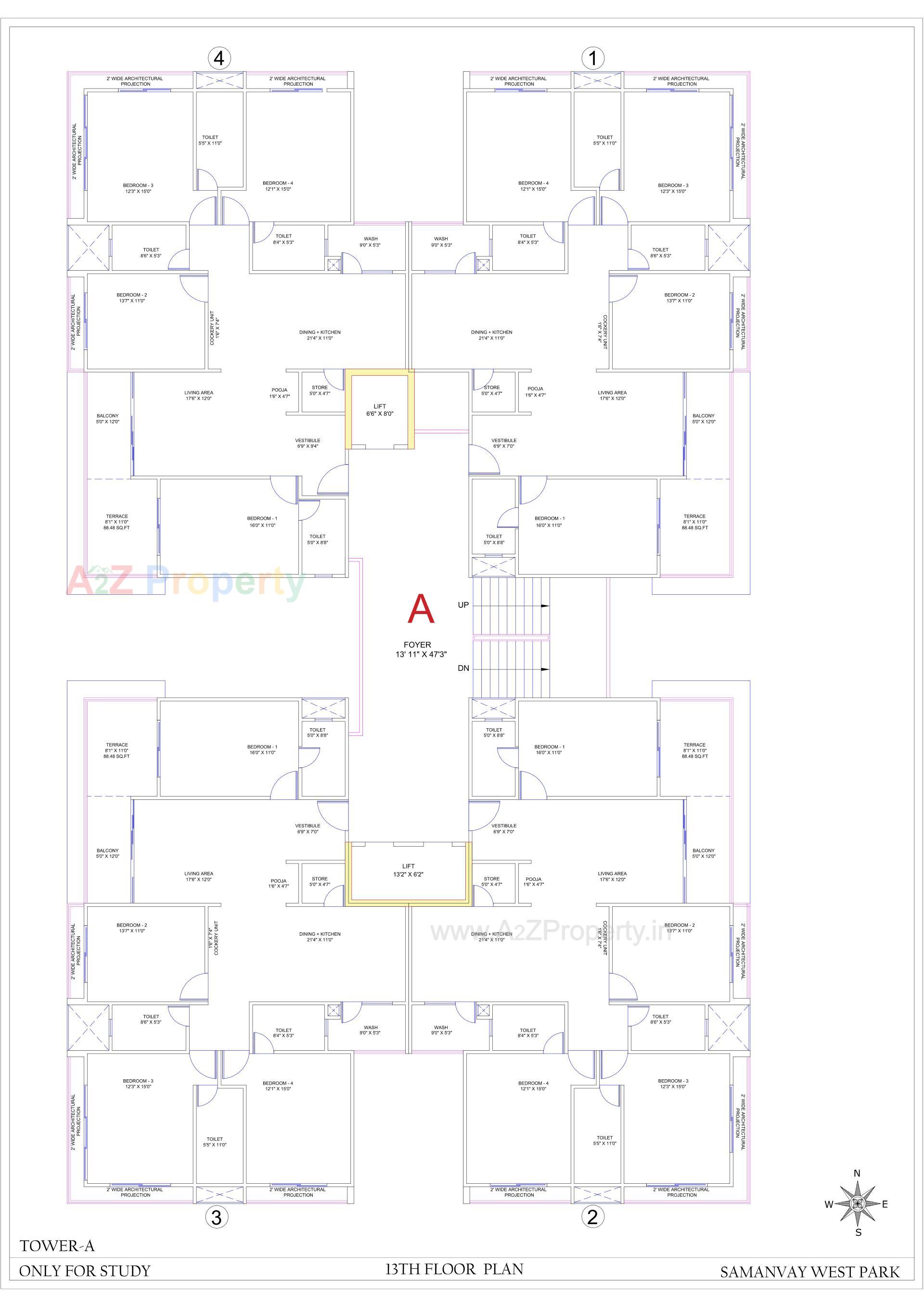 Layout of real estate project Samanvay West Park located at Ankodiya, Vadodara, Gujarat