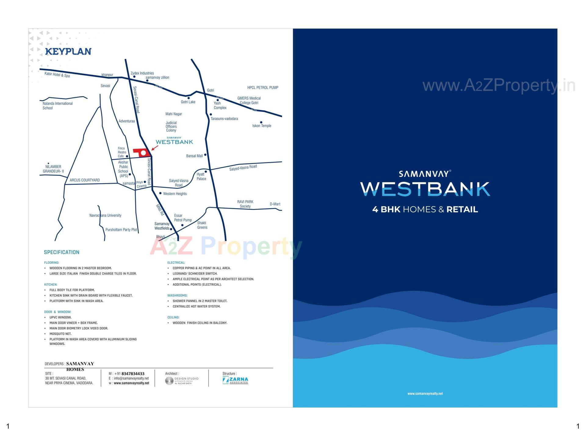  of real estate project Samanvay Westbank located at Sevasi, Vadodara, Gujarat