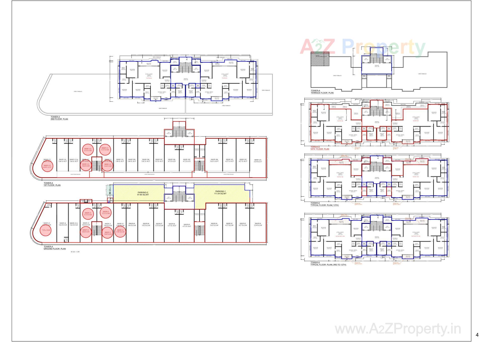 Layout of real estate project Samanvay Westbank located at Sevasi, Vadodara, Gujarat
