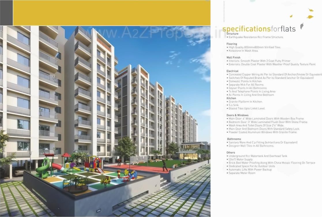 3D Elevation of real estate project Samanvay Westbreeze located at Gotri, Vadodara, Gujarat