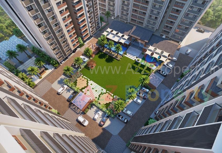 3D Elevation of real estate project Samanvay Westfields located at Bhayli, Vadodara, Gujarat