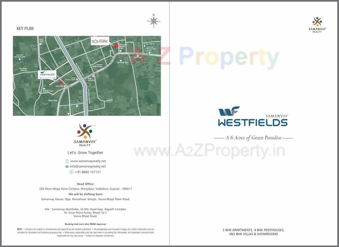  of real estate project Samanvay Westfields located at Bhayli, Vadodara, Gujarat