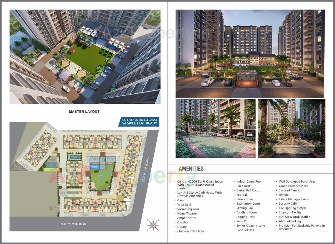 Layout of real estate project Samanvay Westfields located at Bhayli, Vadodara, Gujarat
