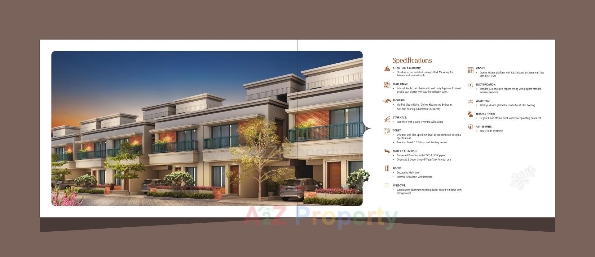 3D Elevation of real estate project Samartha Meadows located at Kapurai, Vadodara, Gujarat