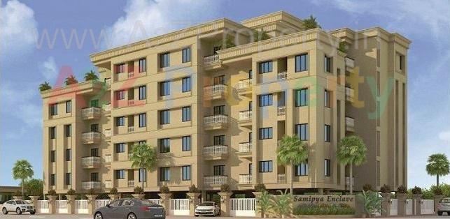 3D Elevation of real estate project Samipya Enclave located at Gotri, Vadodara, Gujarat