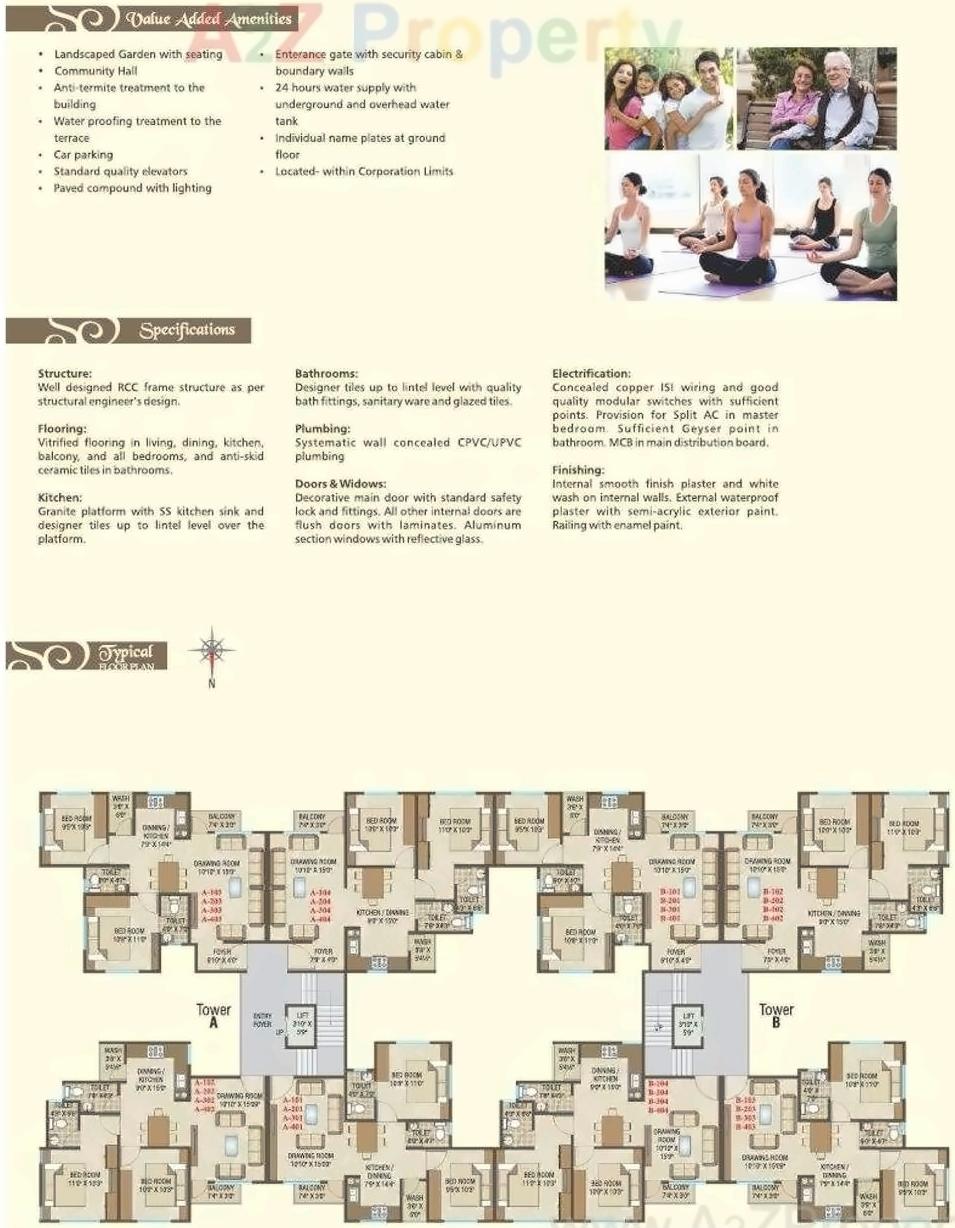Layout of real estate project Samipya Enclave located at Gotri, Vadodara, Gujarat
