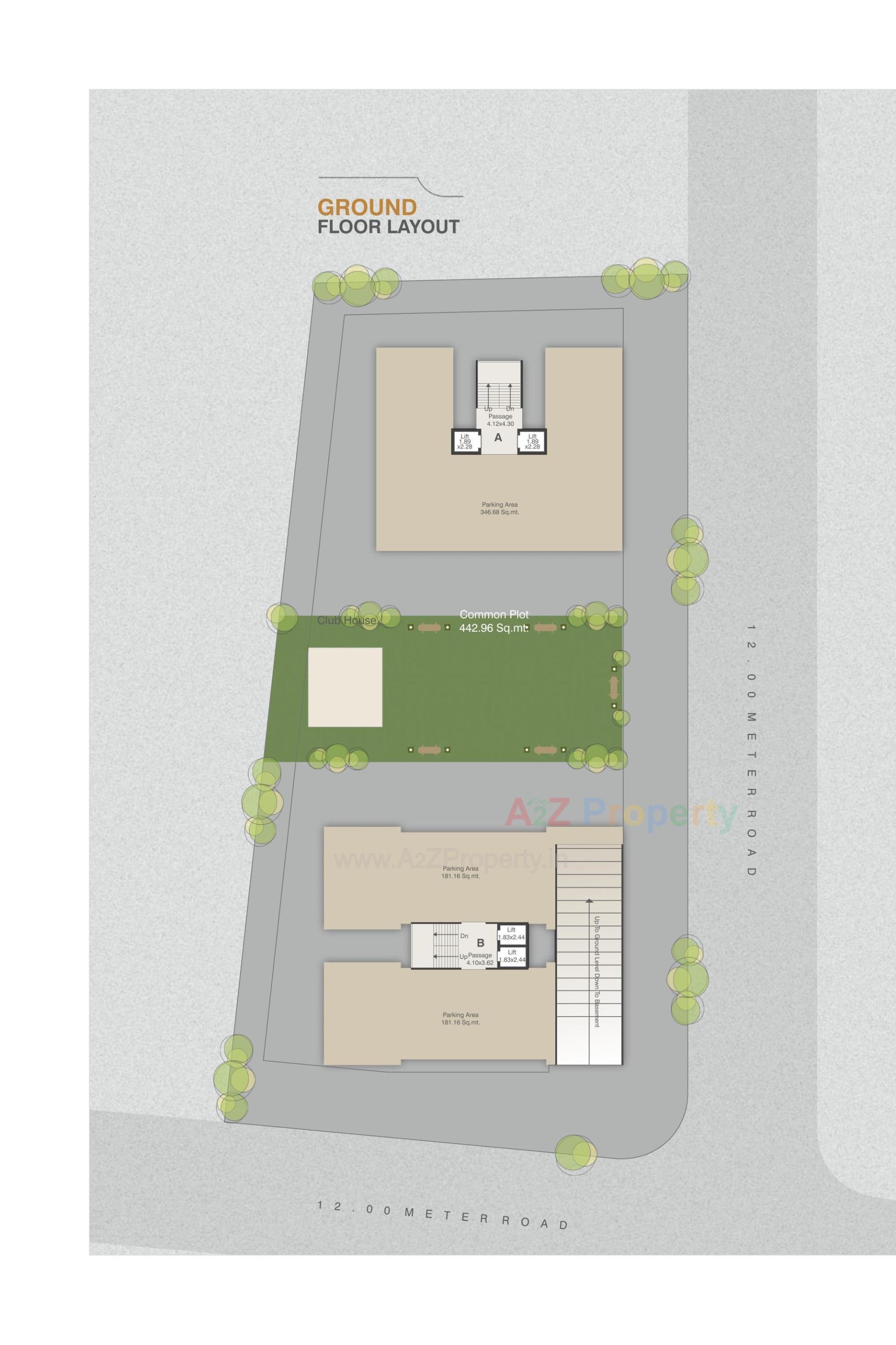 Layout of real estate project Samruddhi 60 Onyx located at Gotri, Vadodara, Gujarat