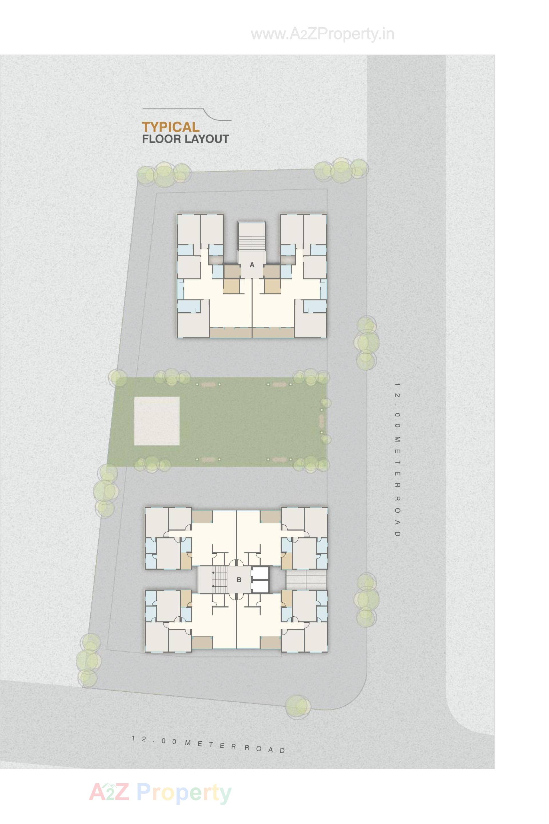 Layout of real estate project Samruddhi 60 Onyx located at Gotri, Vadodara, Gujarat