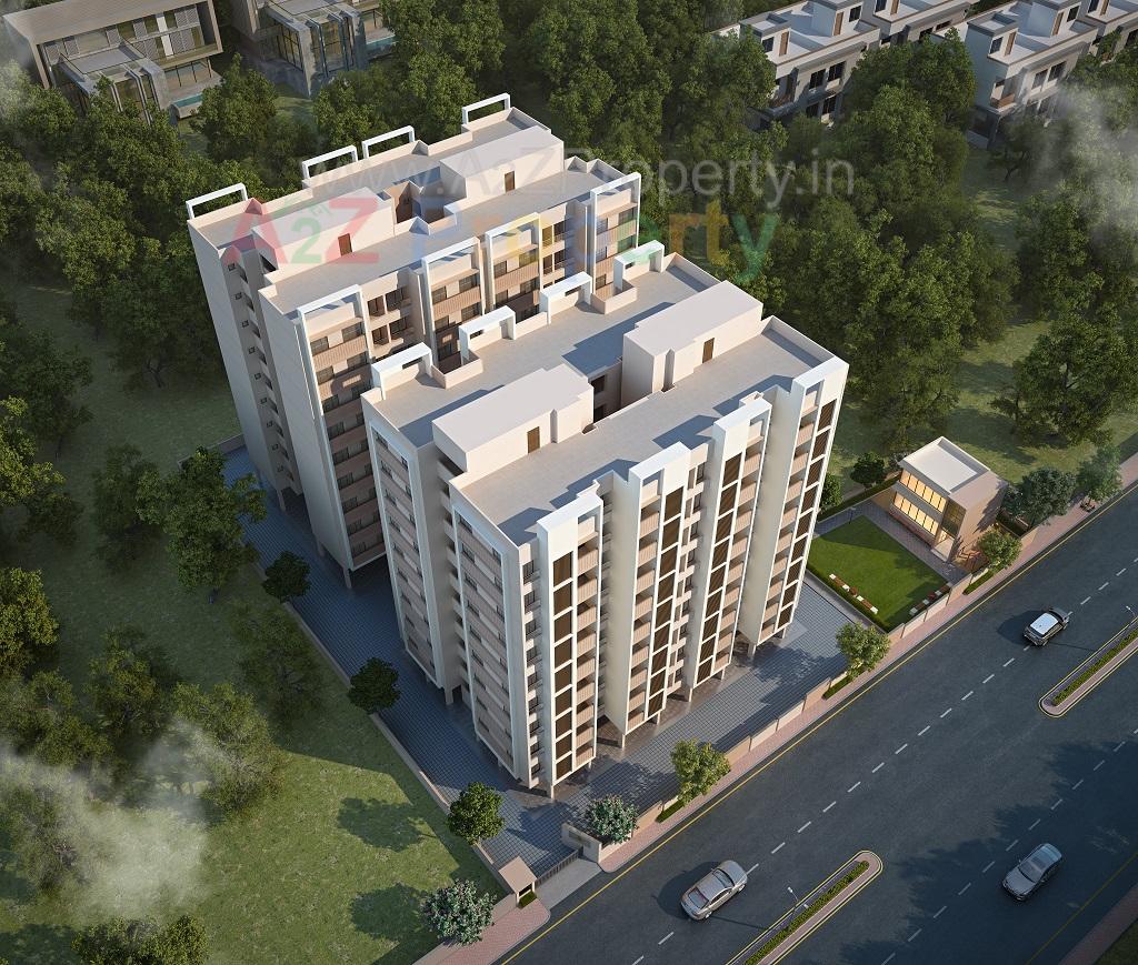 3D Elevation of real estate project Samruddhi Aanandam located at Tarsali, Vadodara, Gujarat