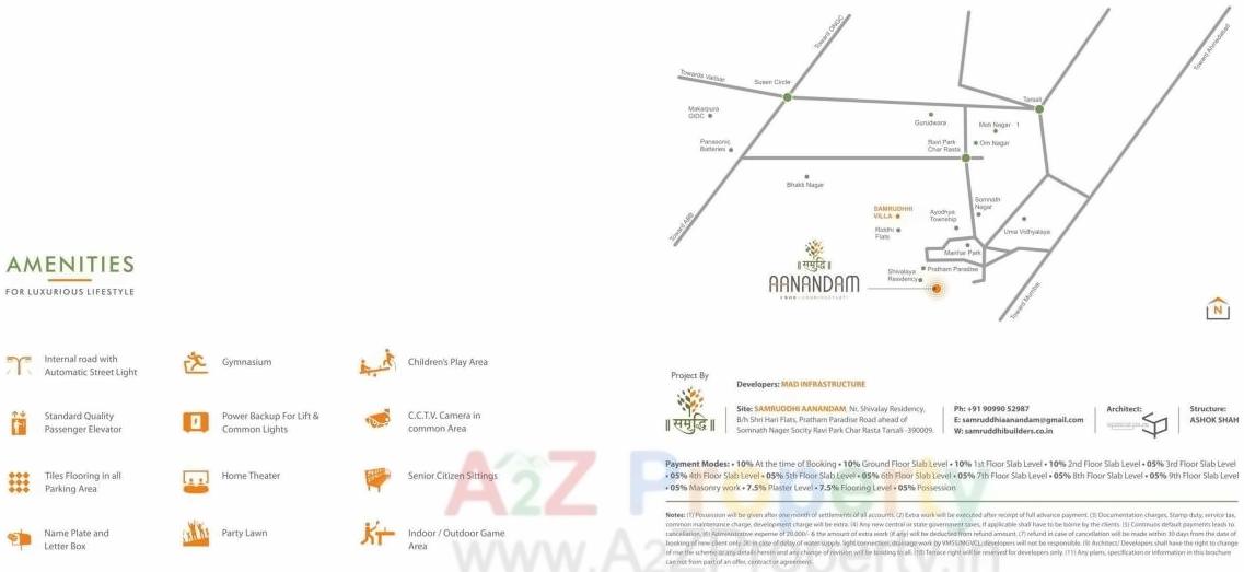  of real estate project Samruddhi Aanandam located at Tarsali, Vadodara, Gujarat