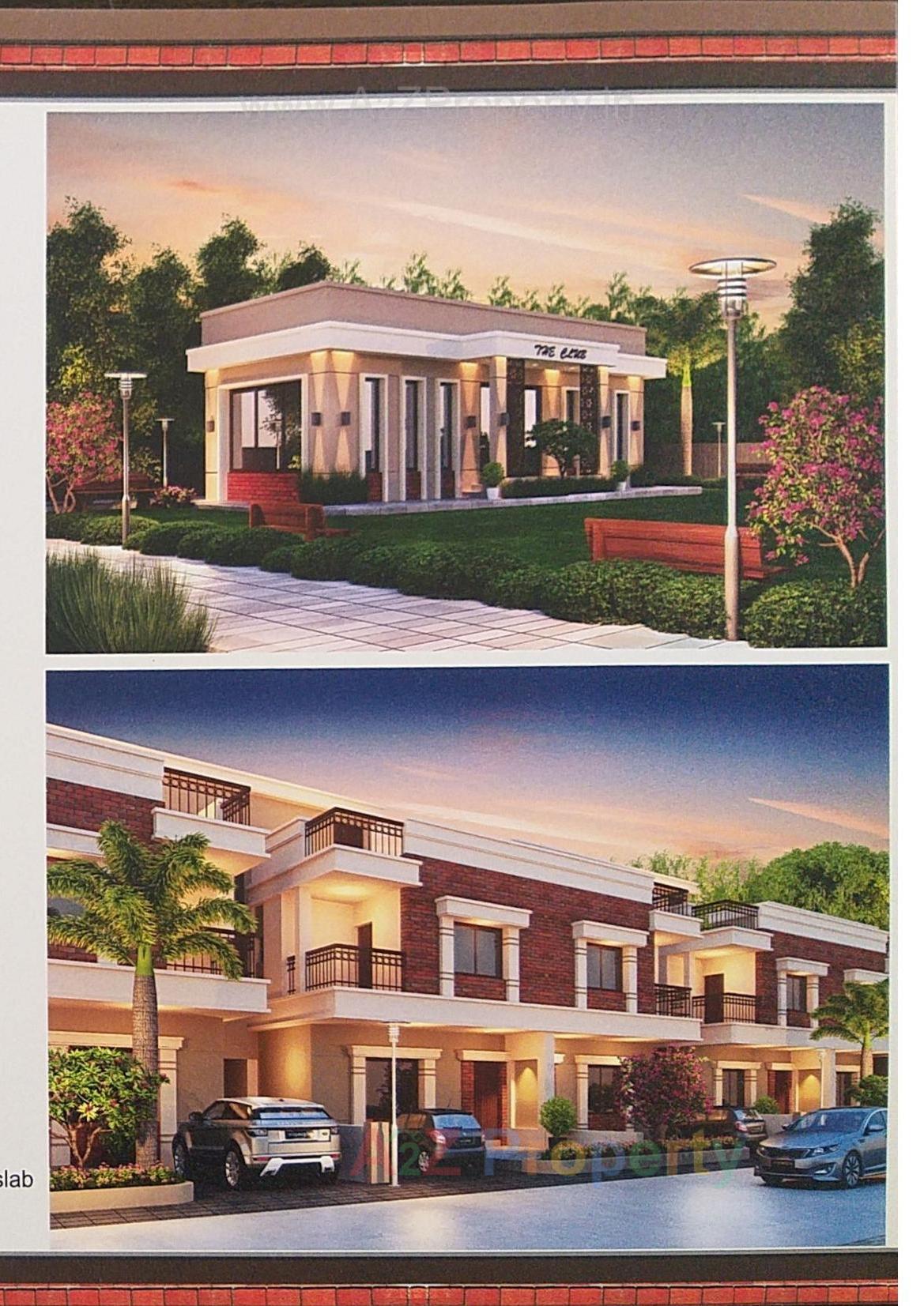 3D Elevation of real estate project Samruddhi Bungalows located at Vadodara, Vadodara, Gujarat