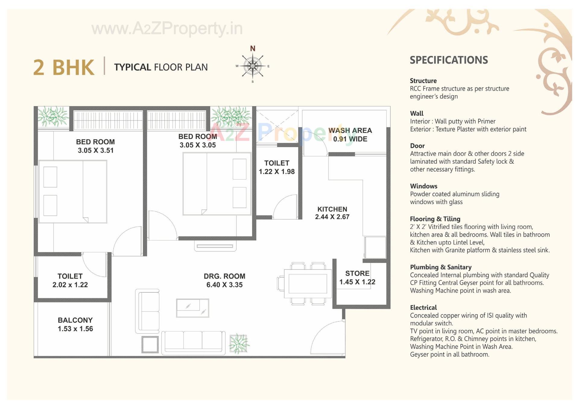  of real estate project Samruddhi Heights located at Bhayli, Vadodara, Gujarat