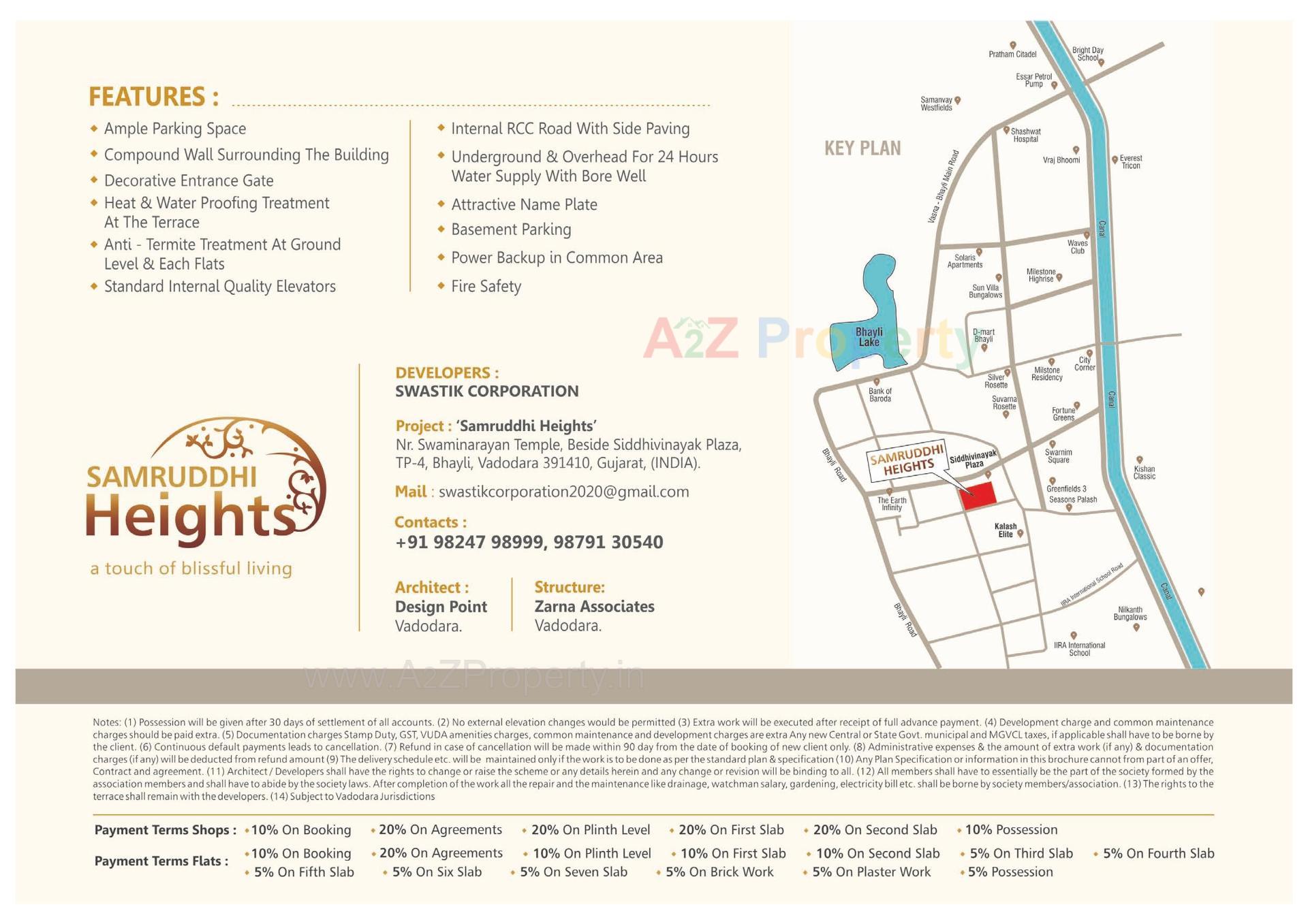  of real estate project Samruddhi Heights located at Bhayli, Vadodara, Gujarat