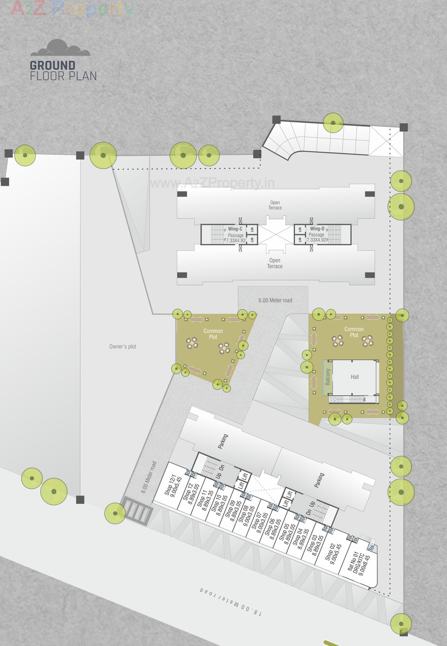 Layout of real estate project Samruddhi High View located at Makarpura, Vadodara, Gujarat