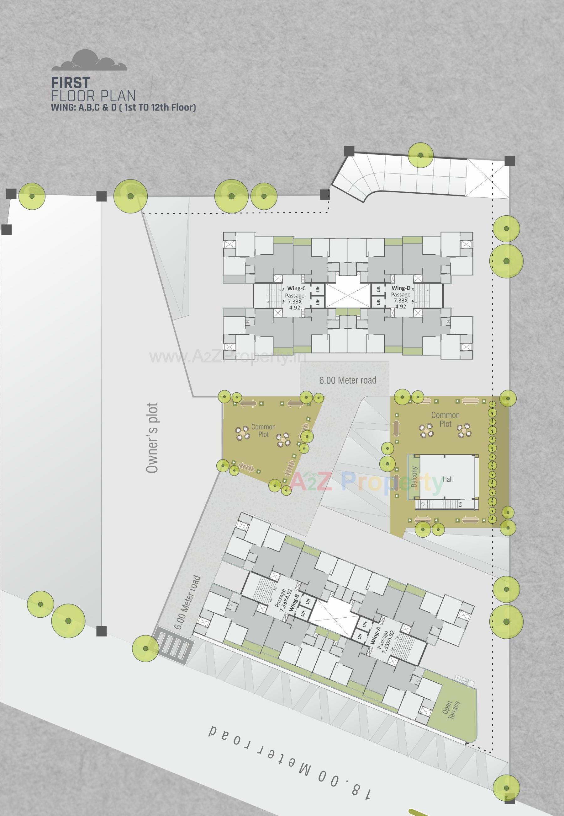Layout of real estate project Samruddhi High View located at Makarpura, Vadodara, Gujarat