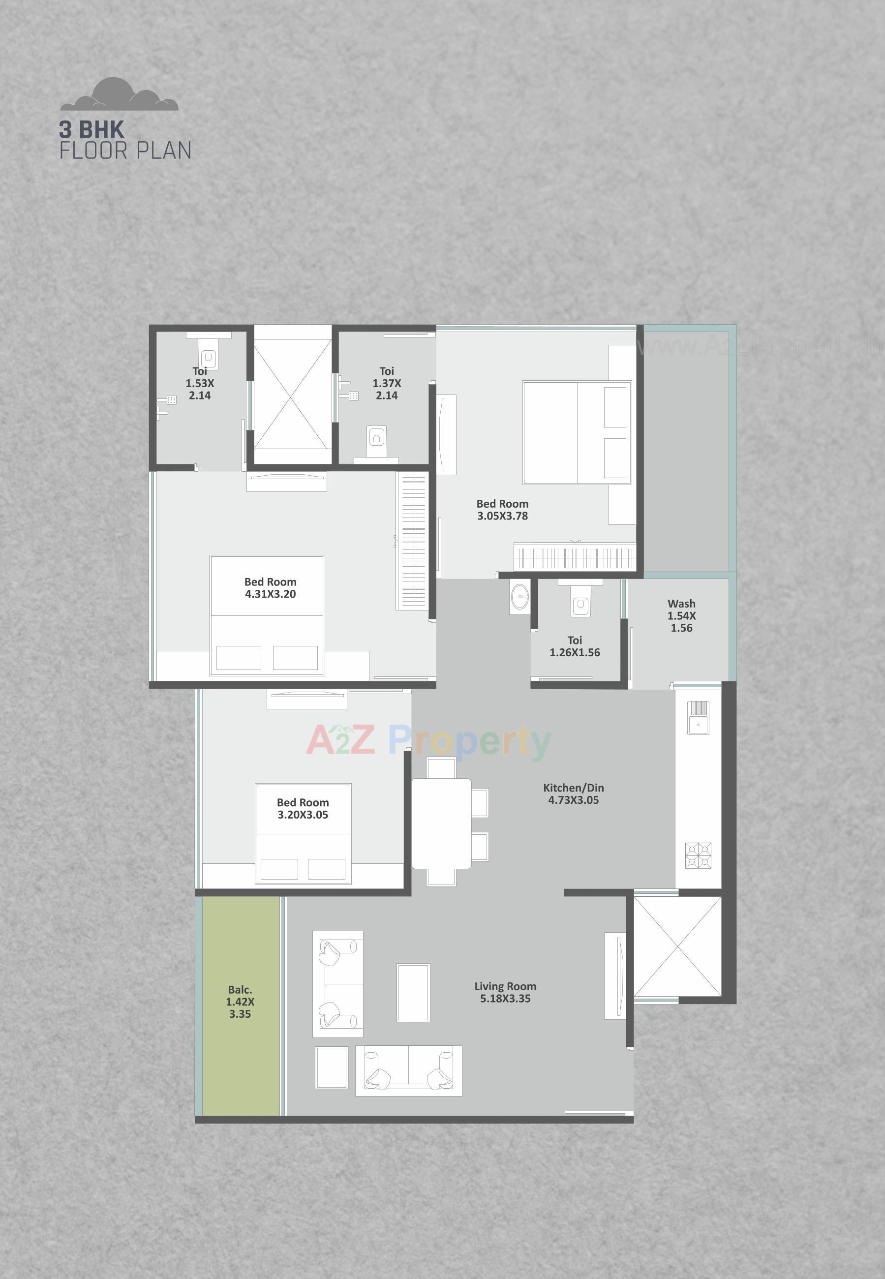 Layout of real estate project Samruddhi High View located at Makarpura, Vadodara, Gujarat