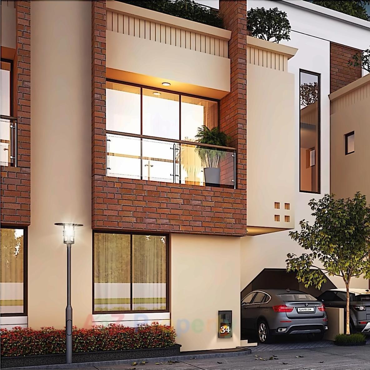3D Elevation of real estate project Samruddhi Mansions located at Vadodara, Vadodara, Gujarat