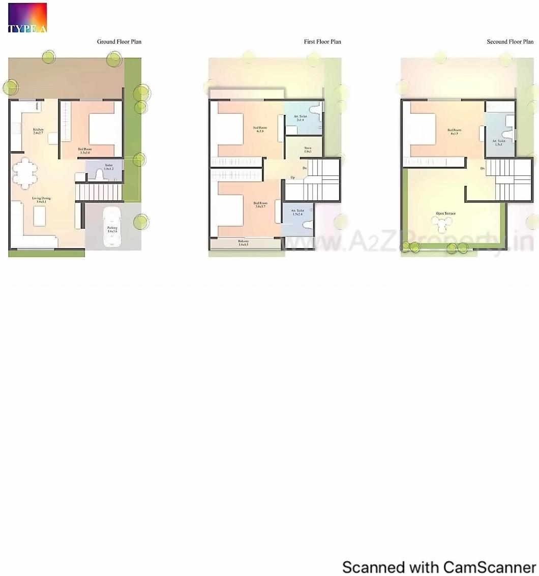 Layout of real estate project Samruddhi Mansions located at Vadodara, Vadodara, Gujarat