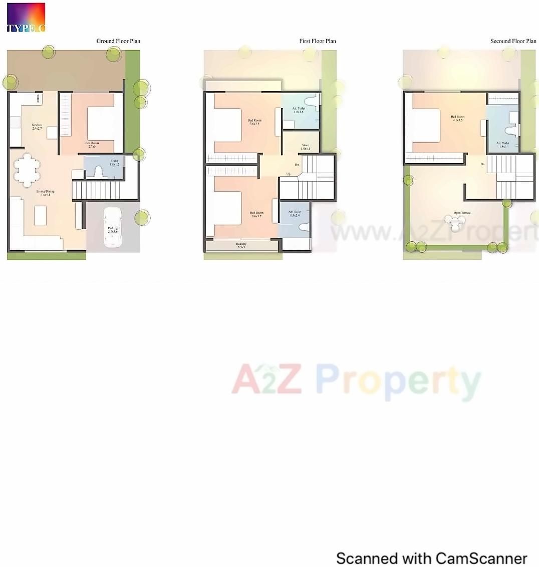 Layout of real estate project Samruddhi Mansions located at Vadodara, Vadodara, Gujarat