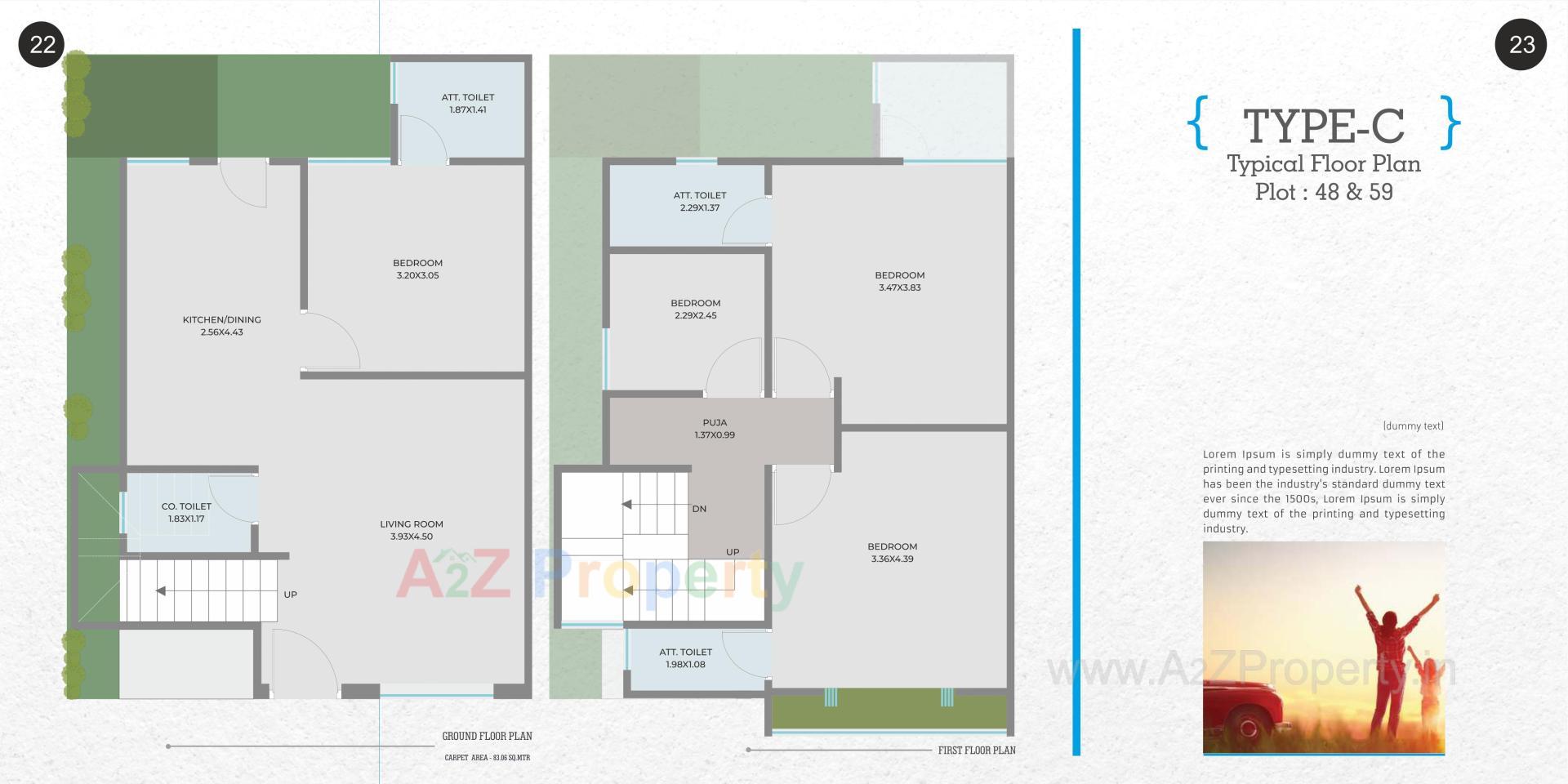 Layout of real estate project Samruddhi Prarambh located at Shree-portimbi, Vadodara, Gujarat