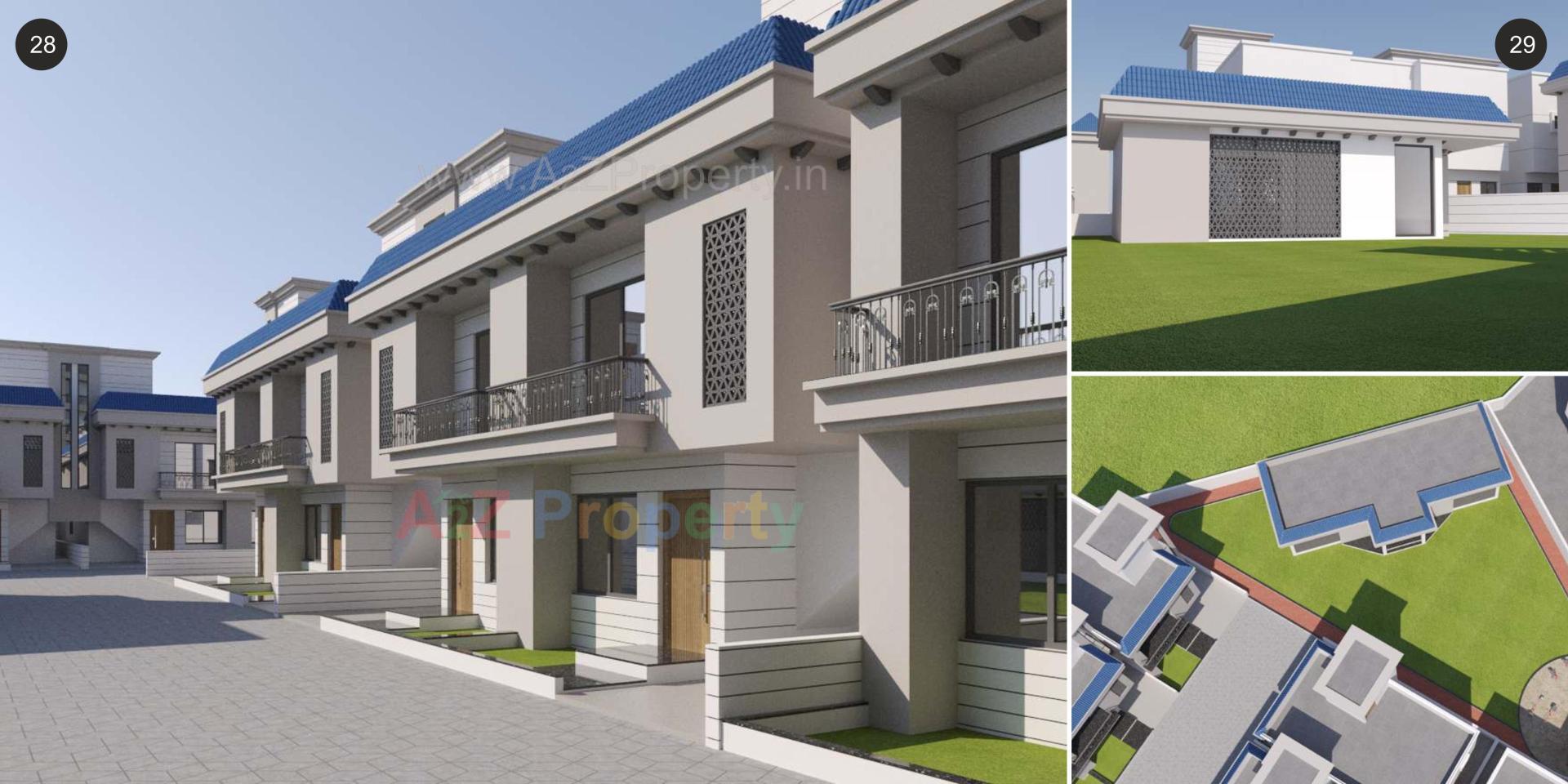 3D Elevation of real estate project Samruddhi Prarambh located at Shree-portimbi, Vadodara, Gujarat