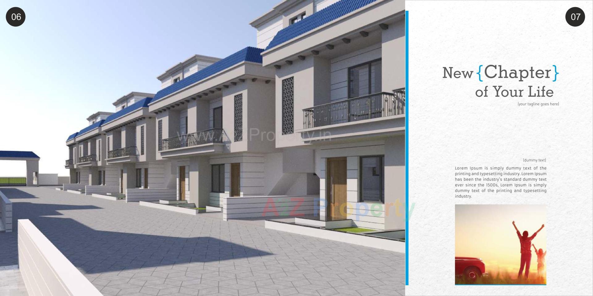 3D Elevation of real estate project Samruddhi Prarambh located at Shree-portimbi, Vadodara, Gujarat