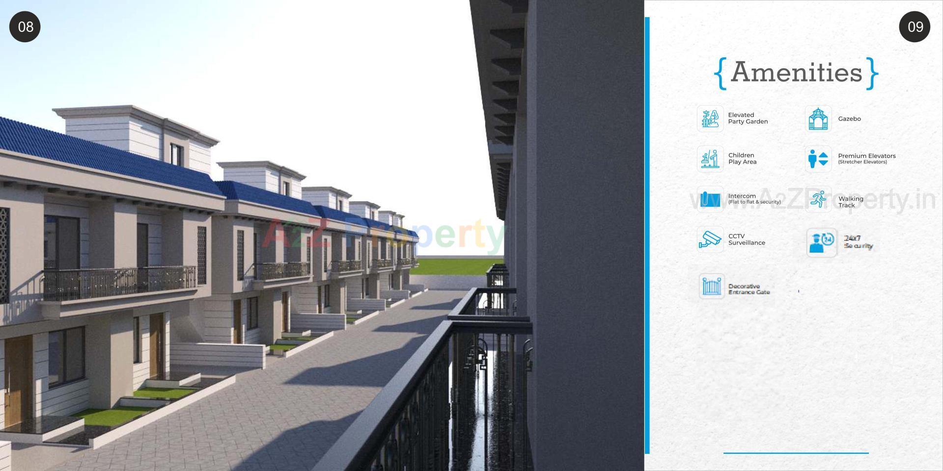 3D Elevation of real estate project Samruddhi Prarambh located at Shree-portimbi, Vadodara, Gujarat