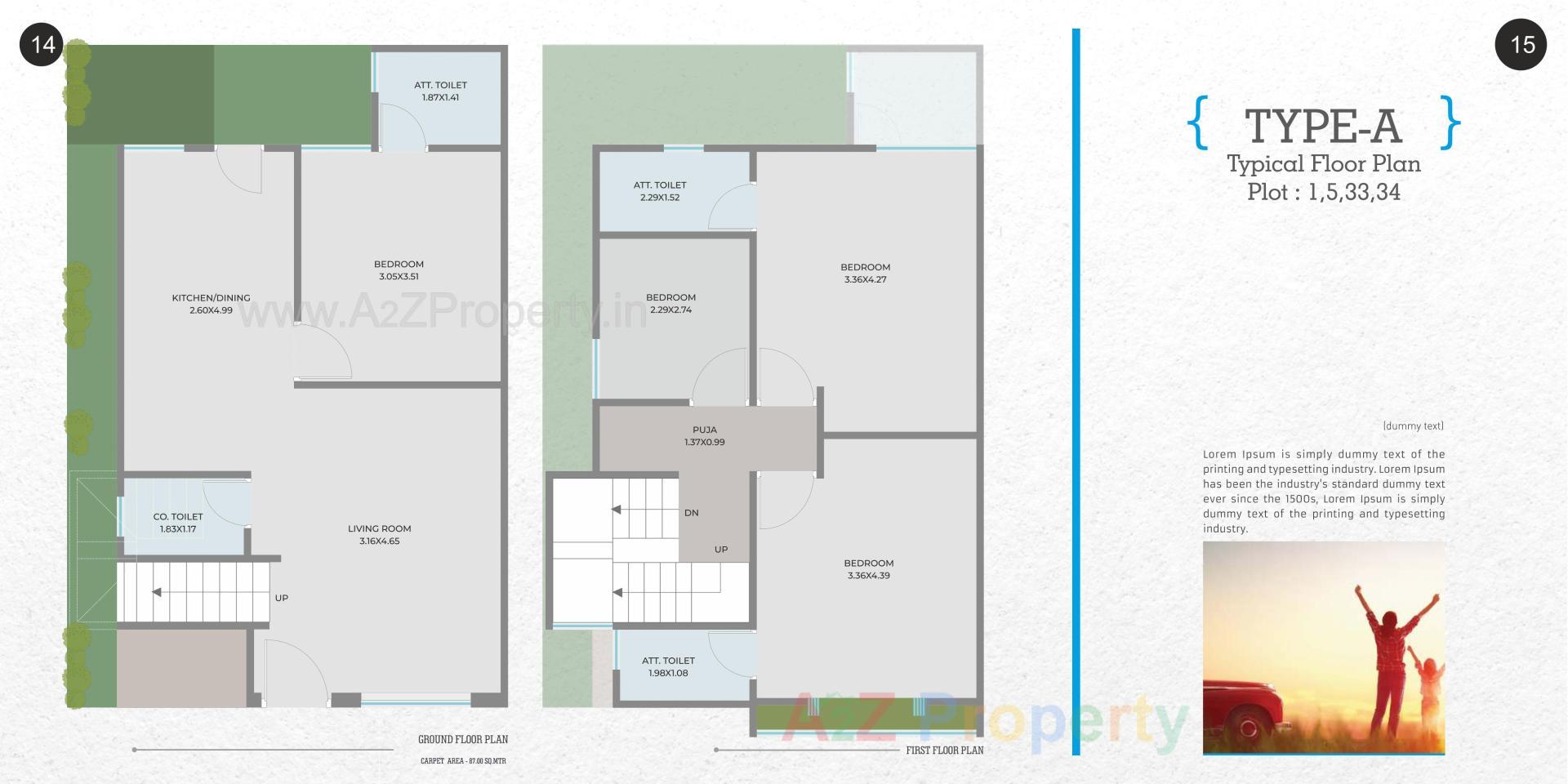 Layout of real estate project Samruddhi Prarambh located at Shree-portimbi, Vadodara, Gujarat