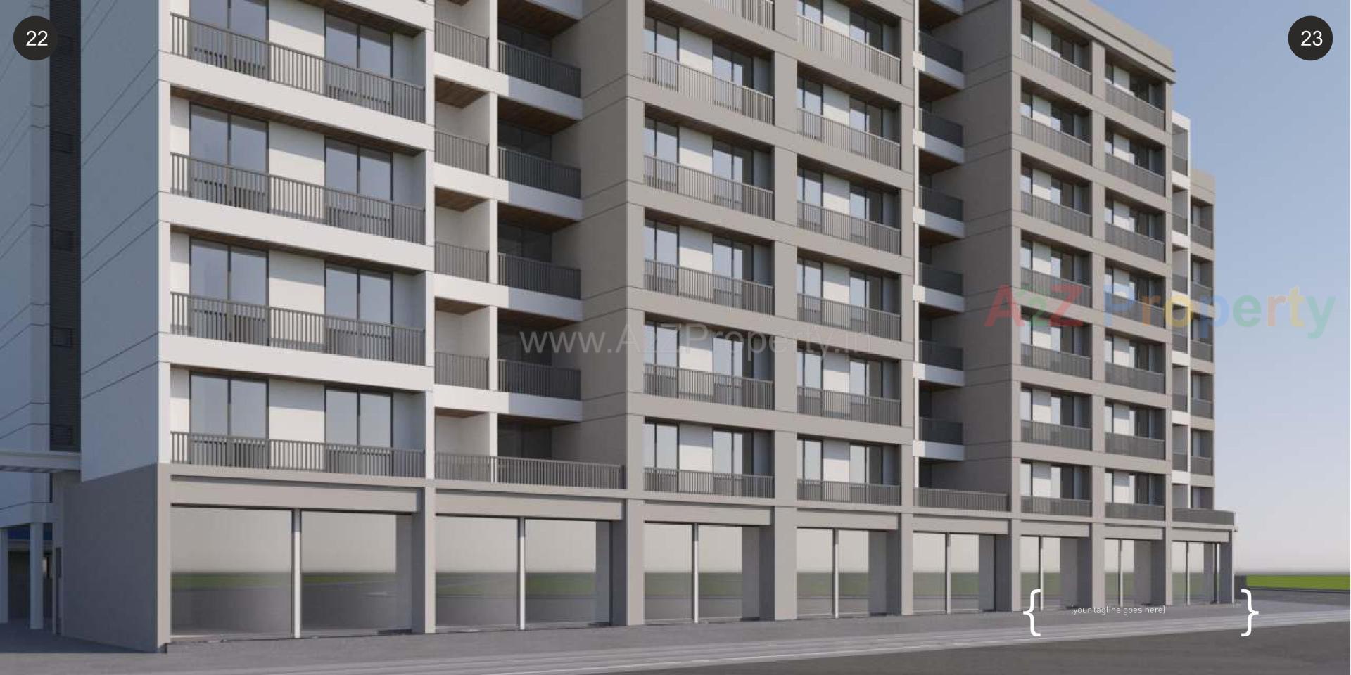 3D Elevation of real estate project Samruddhi Prarambh located at Shreeportimbi, Vadodara, Gujarat