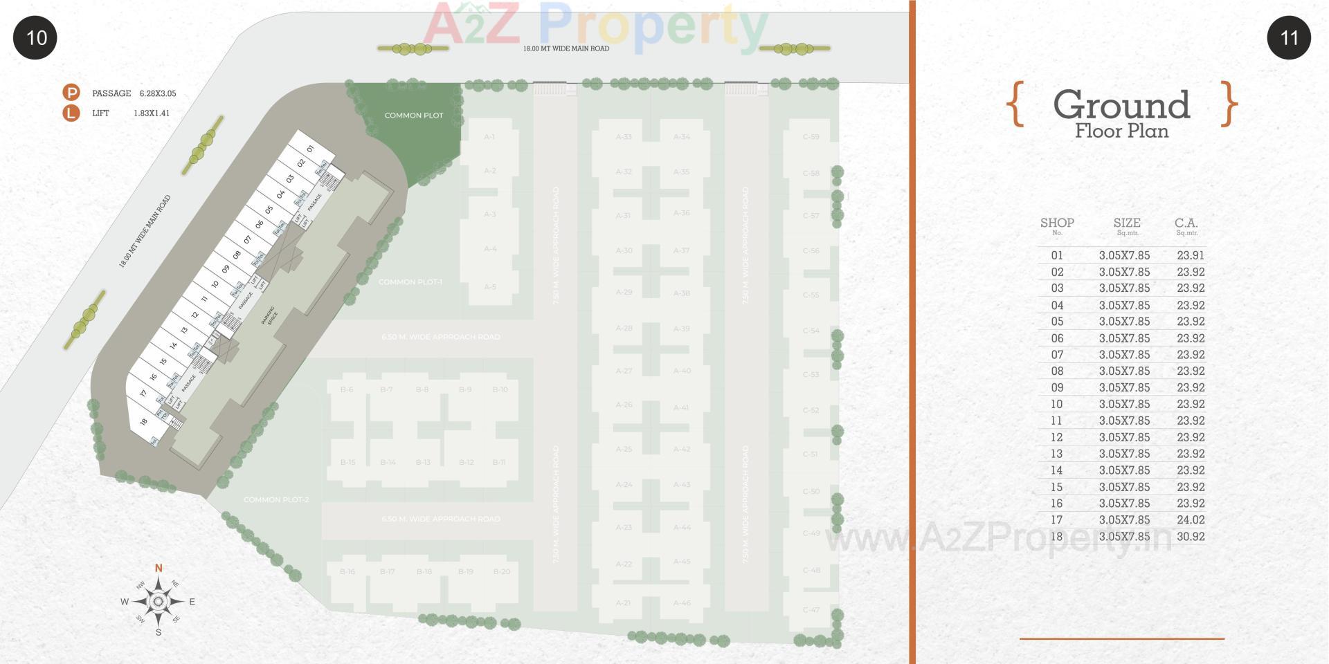 Layout of real estate project Samruddhi Prarambh located at Shreeportimbi, Vadodara, Gujarat