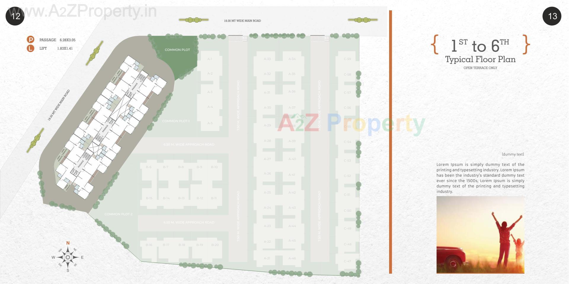 Layout of real estate project Samruddhi Prarambh located at Shreeportimbi, Vadodara, Gujarat