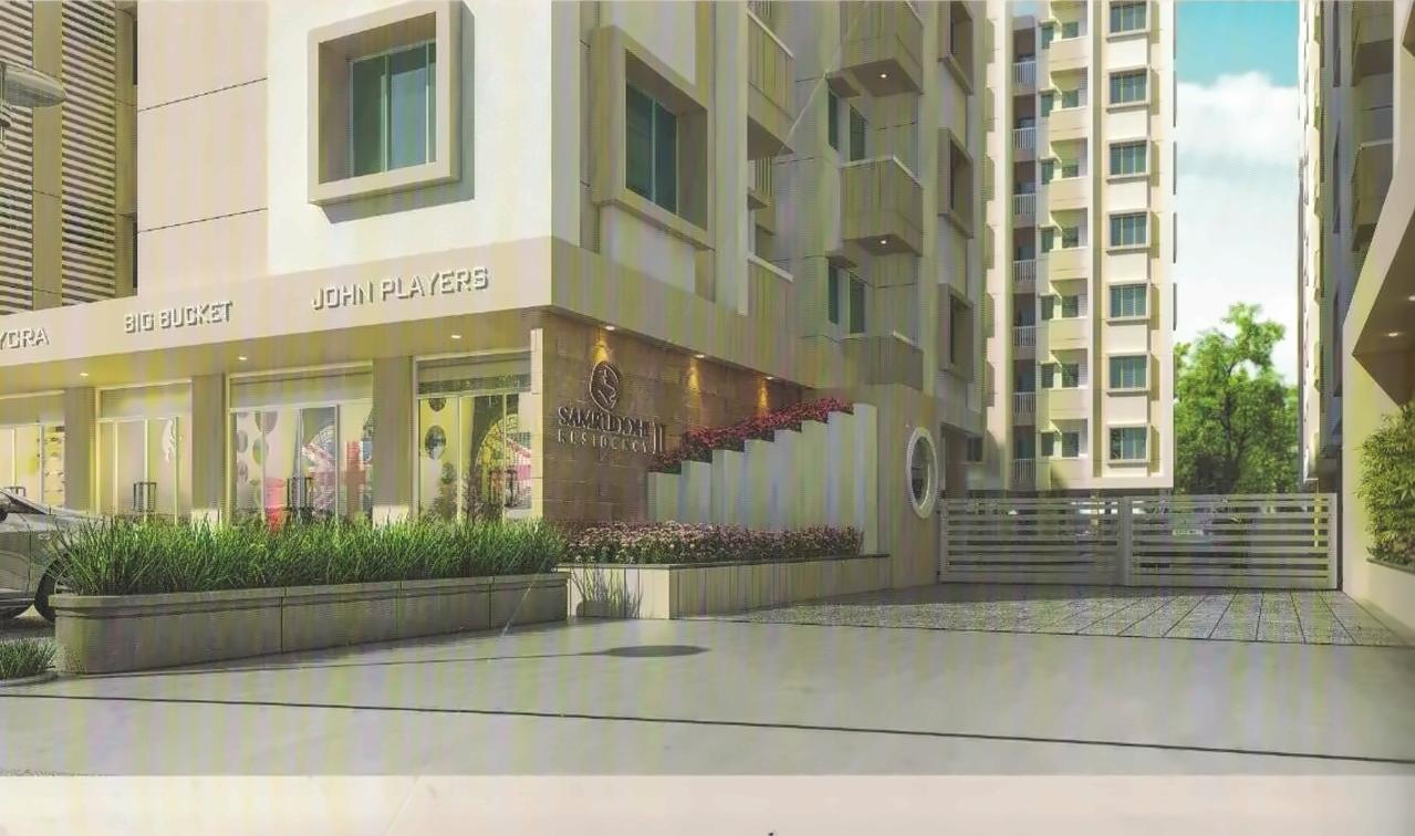 3D Elevation of real estate project Samruddhi Residency Ii located at Danteshwar, Vadodara, Gujarat