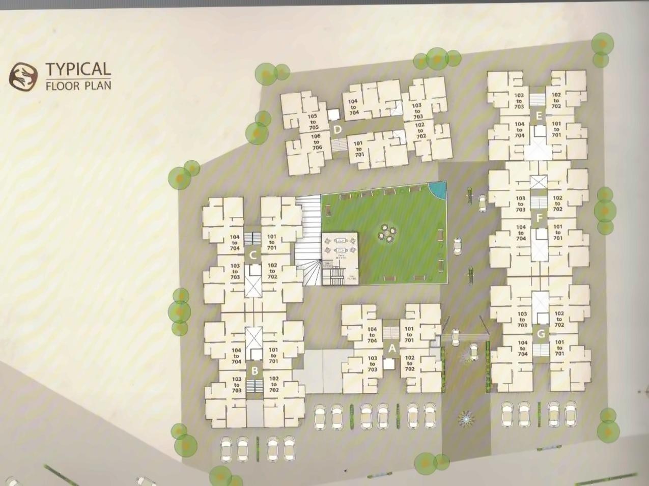 Layout of real estate project Samruddhi Residency Ii located at Danteshwar, Vadodara, Gujarat
