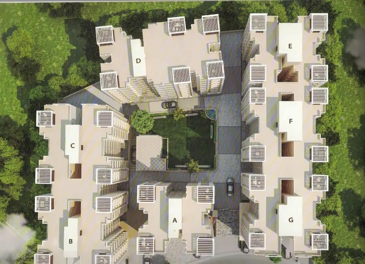 3D Elevation of real estate project Samruddhi Residency Ii located at Danteshwar, Vadodara, Gujarat