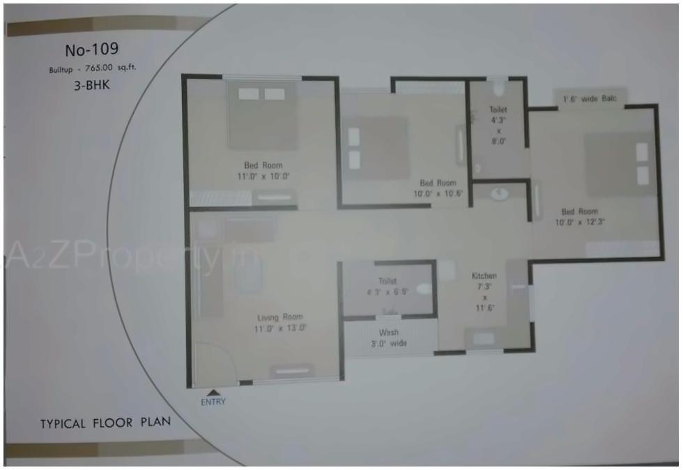 Layout of real estate project Samruddhi Residency located at Kapurai, Vadodara, Gujarat