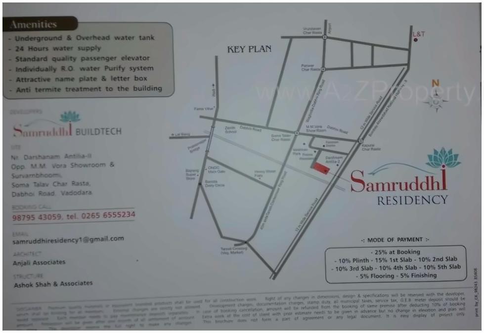  of real estate project Samruddhi Residency located at Kapurai, Vadodara, Gujarat