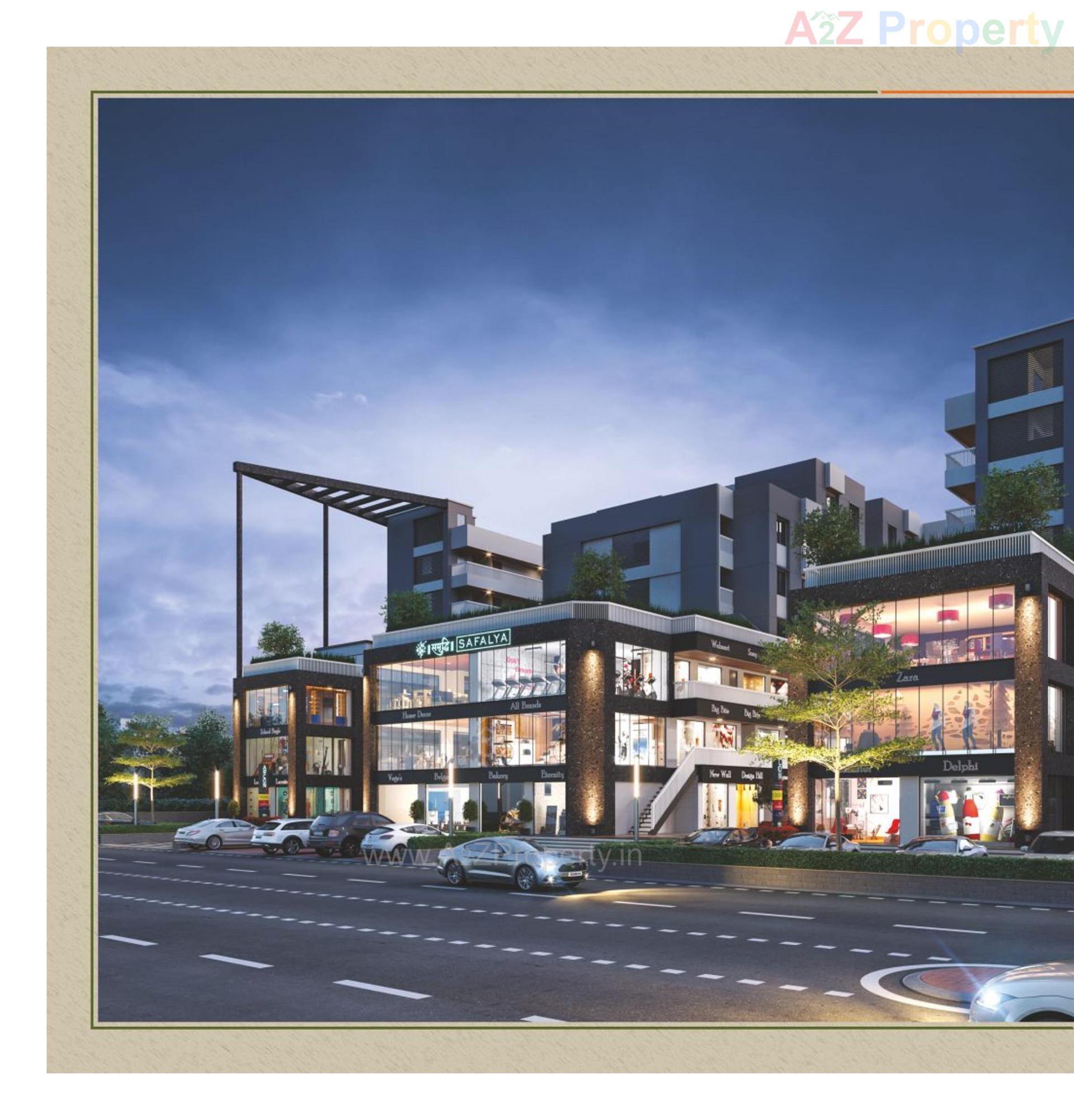 3D Elevation of real estate project Samruddhi Safalya located at Vadodara, Vadodara, Gujarat