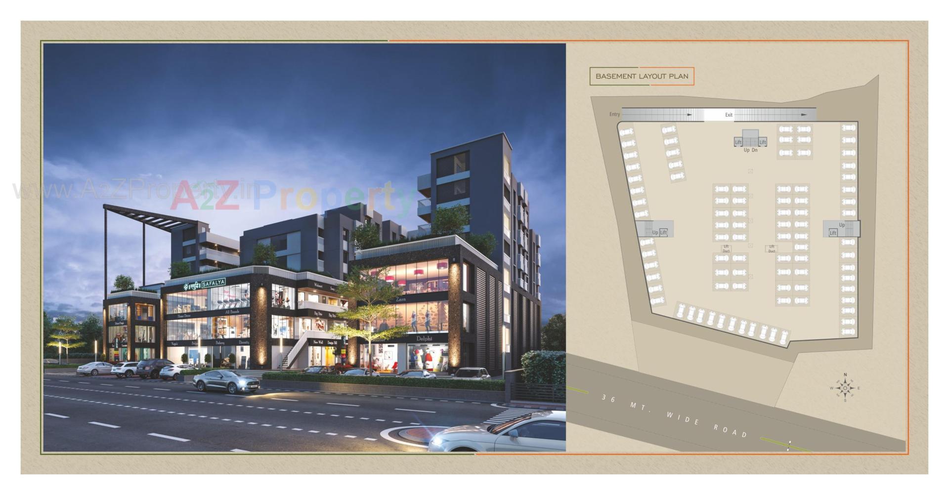 Layout of real estate project Samruddhi Safalya located at Vadodara, Vadodara, Gujarat