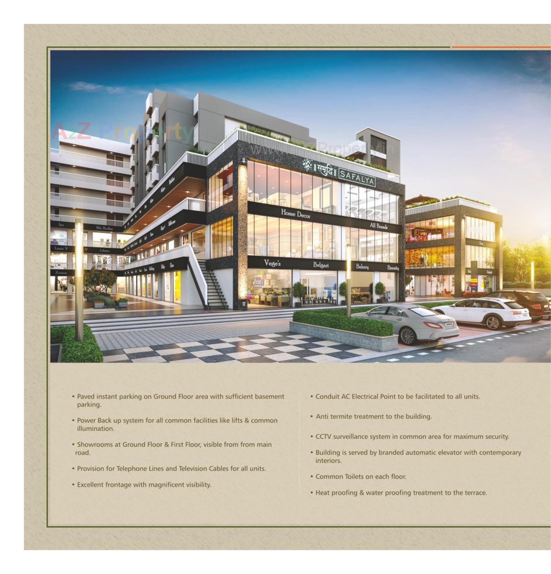 3D Elevation of real estate project Samruddhi Safalya located at Vadodara, Vadodara, Gujarat