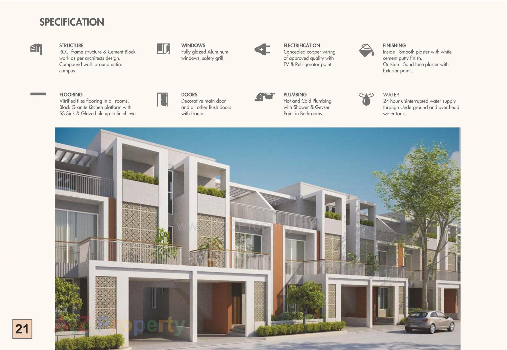 3D Elevation of real estate project Samruddhi Saffron located at Kapurai, Vadodara, Gujarat