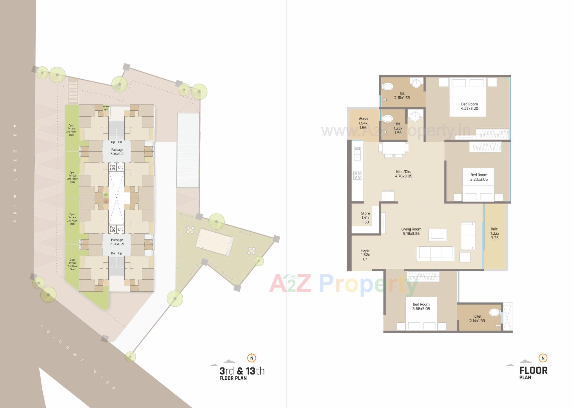 Layout of real estate project Samruddhi Sky Onyx located at Makarpura, Vadodara, Gujarat