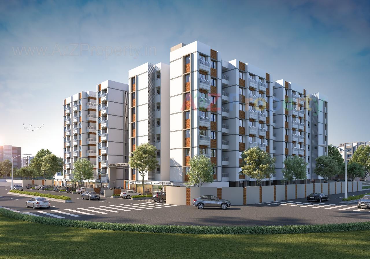 3D Elevation of real estate project Samruddhi Skyrise located at Kalali, Vadodara, Gujarat