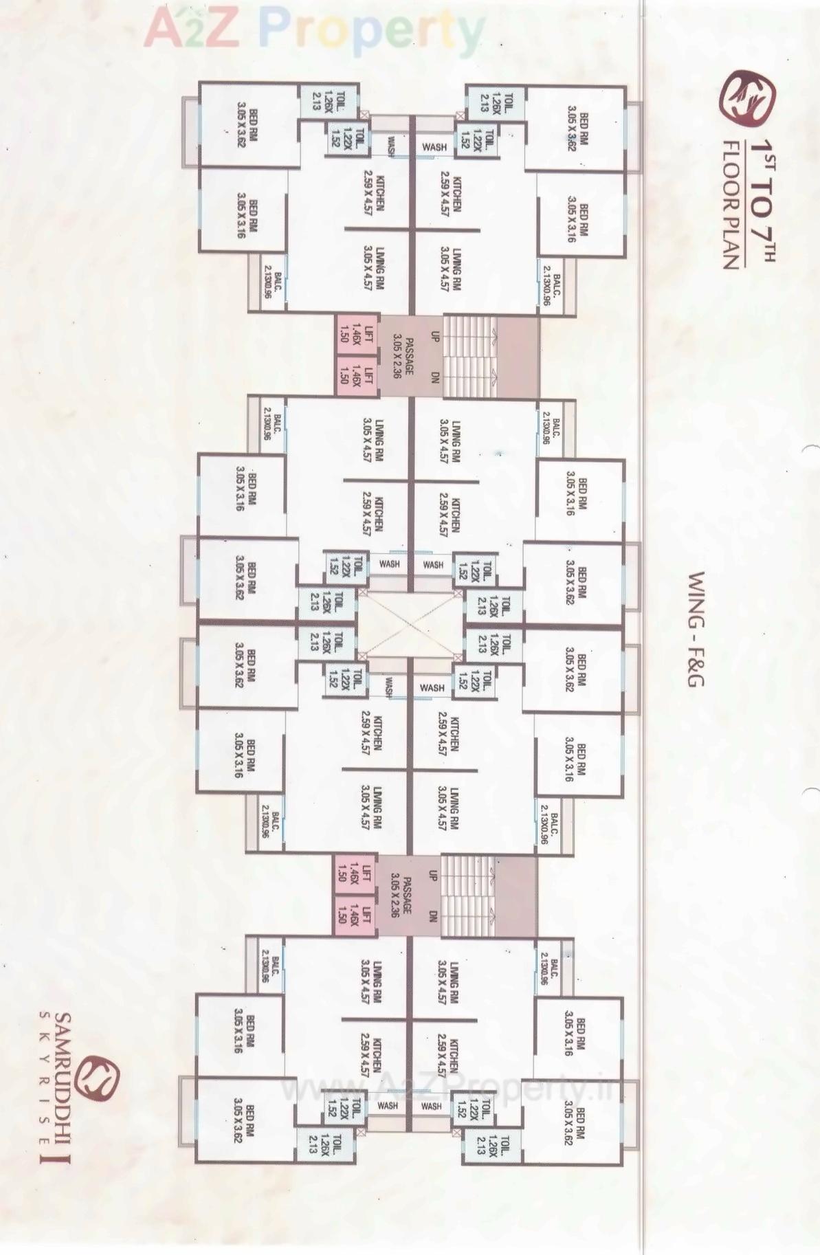Layout of real estate project Samruddhi Skyrise located at Kalali, Vadodara, Gujarat