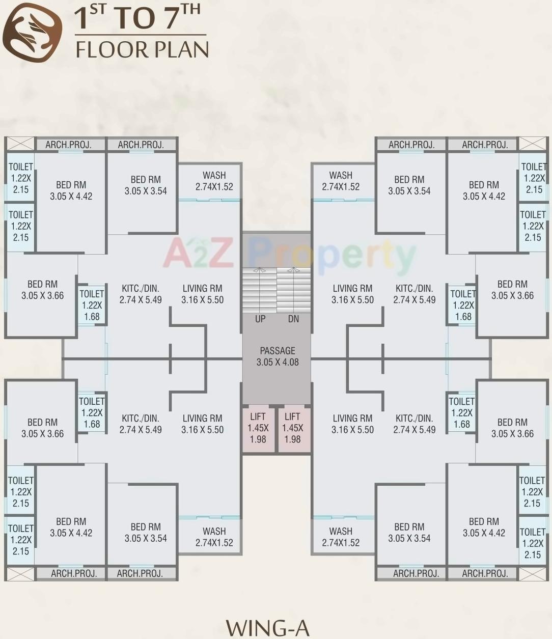 Layout of real estate project Samruddhi Skyrise Ii located at Kalali, Vadodara, Gujarat