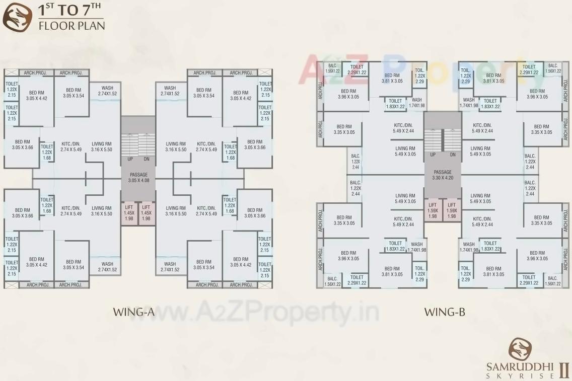 Layout of real estate project Samruddhi Skyrise Ii located at Kalali, Vadodara, Gujarat