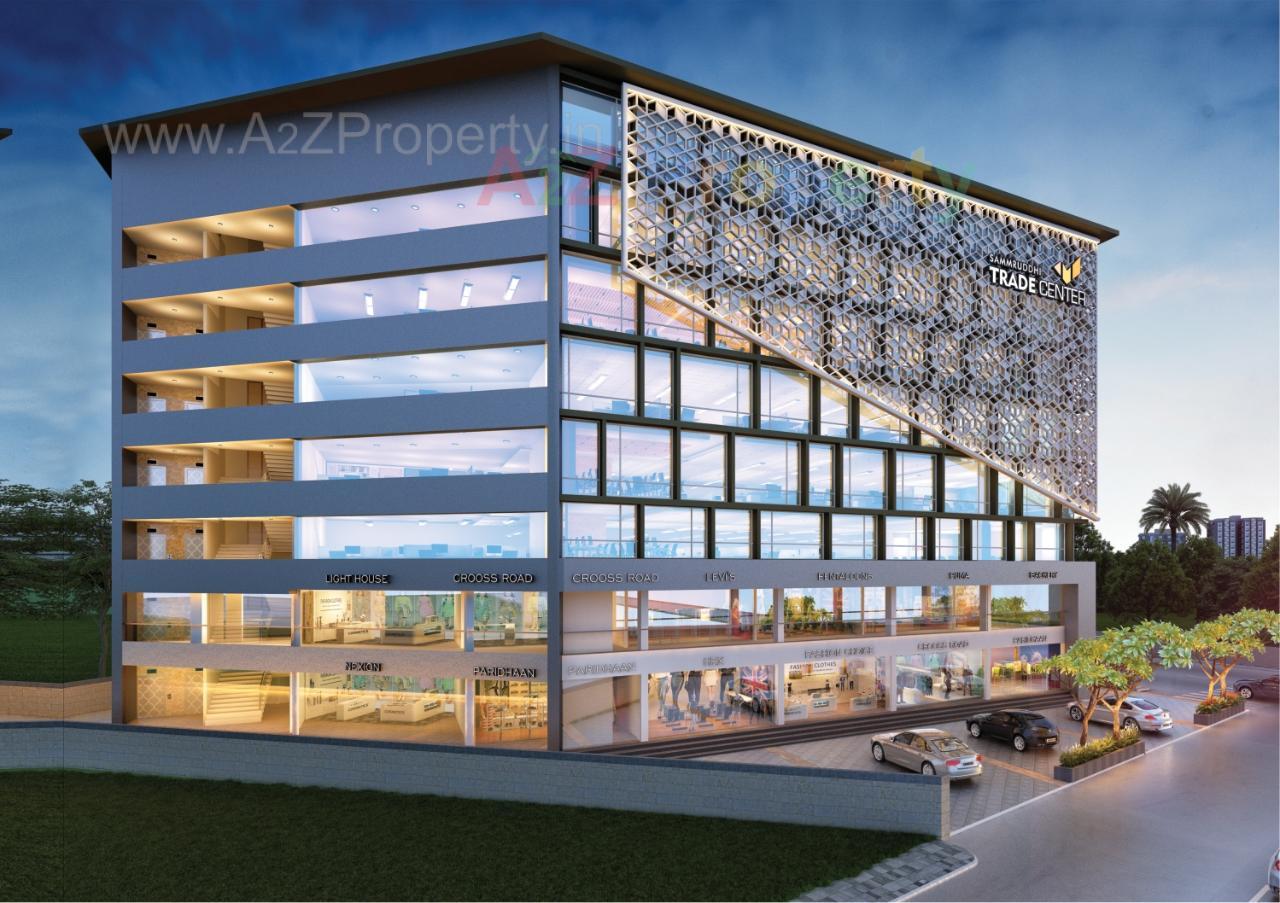 3D Elevation of real estate project Samruddhi Trade Center located at Danteshwar, Vadodara, Gujarat