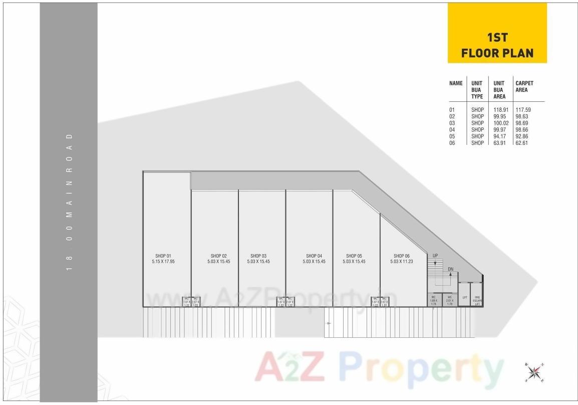 Layout of real estate project Samruddhi Trade Center located at Danteshwar, Vadodara, Gujarat