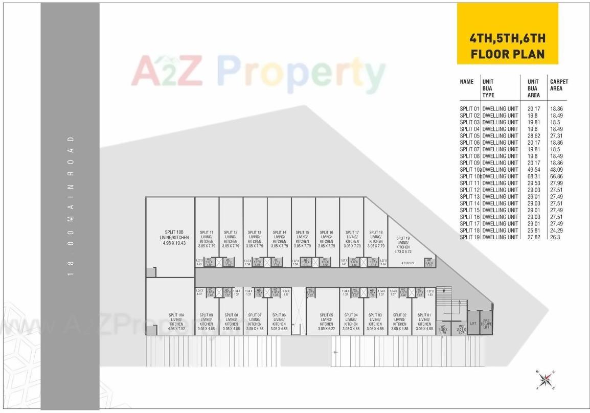 Layout of real estate project Samruddhi Trade Center located at Danteshwar, Vadodara, Gujarat