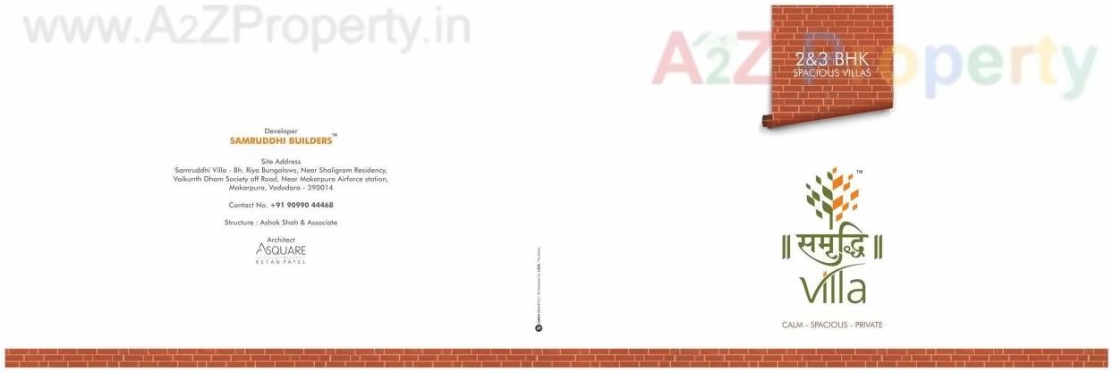  of real estate project Samruddhi Villa located at Makkarpura, Vadodara, Gujarat